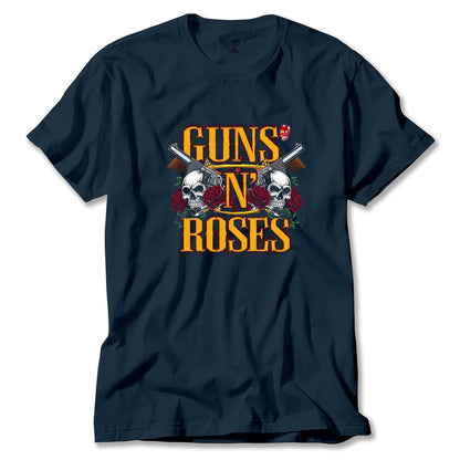 Guns N Roses YazılI Logo Renkli Tişört