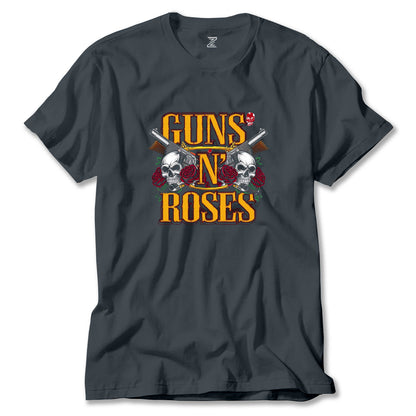 Guns N Roses YazılI Logo Renkli Tişört