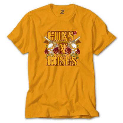 Guns N Roses YazılI Logo Renkli Tişört