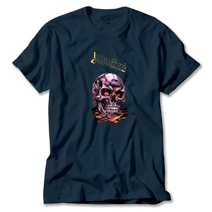 Judas Priest Modern Skeleton Renkli Tişört