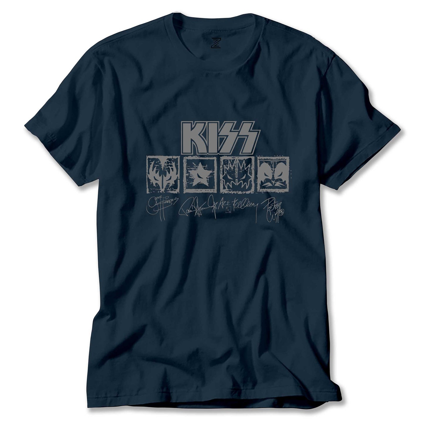 Kiss Logolar Ve İmza Renkli Tişört