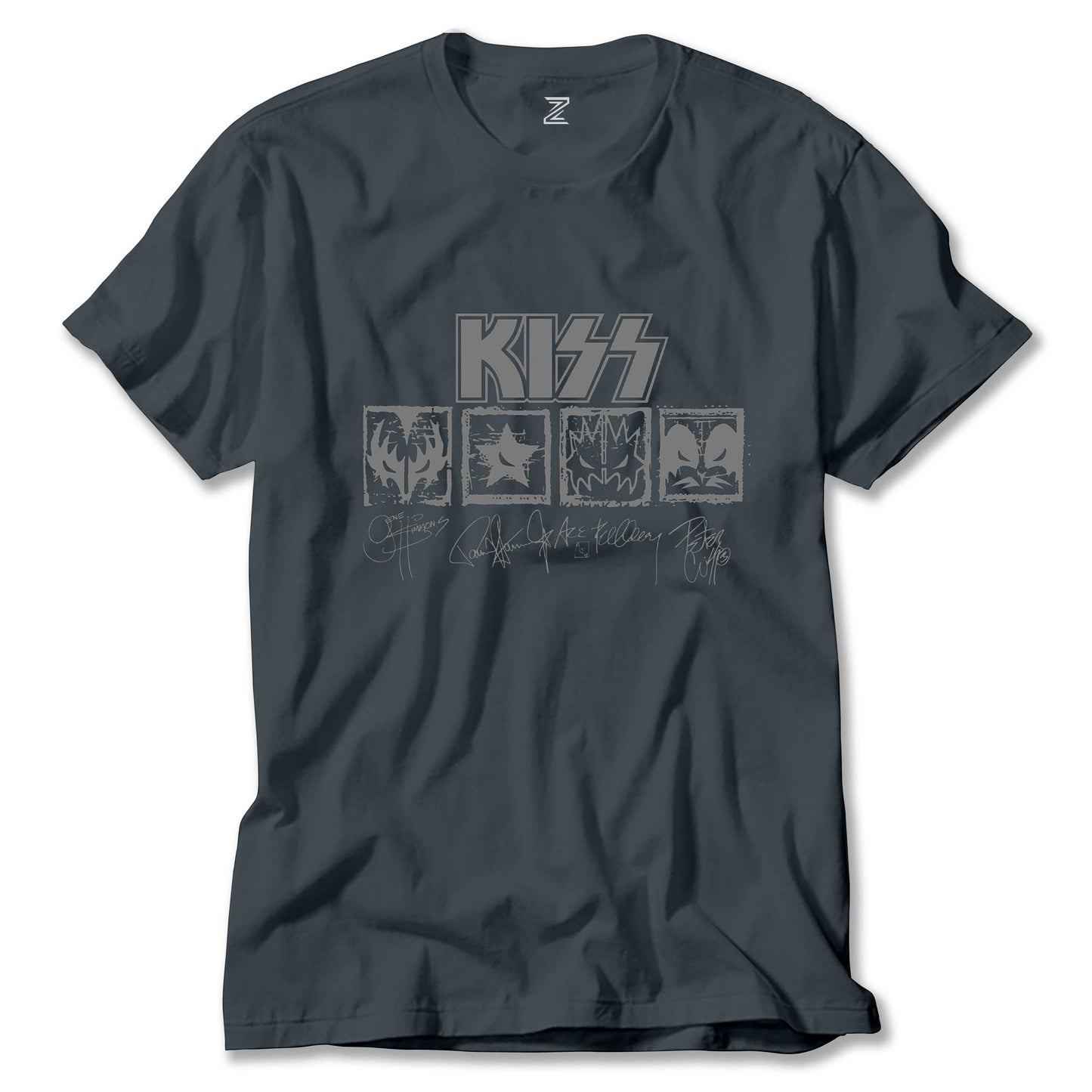 Kiss Logolar Ve İmza Renkli Tişört