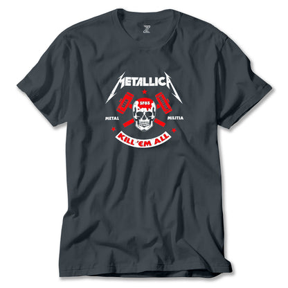 Metallica Kill'em All Renkli Tişört