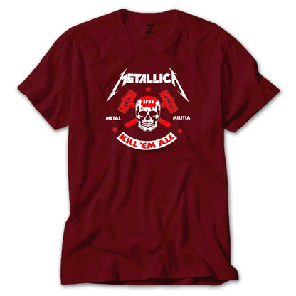Metallica Kill'em All Renkli Tişört