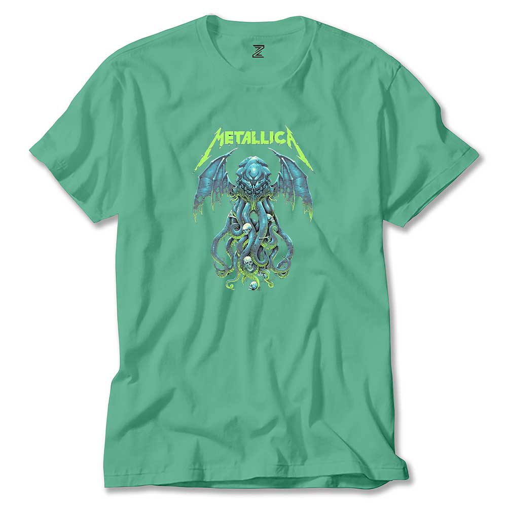 Metallica Octopus Bat Renkli Tişört