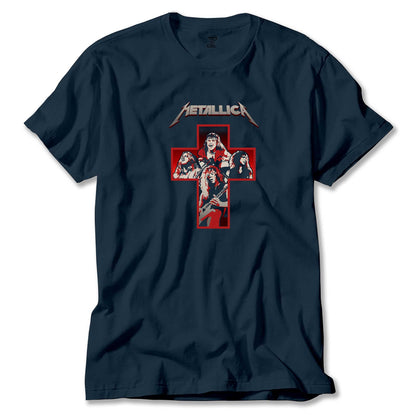 Metallica Silhouettes İnside The Cross Renkli Tişört