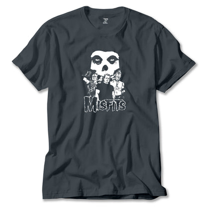 Misfits Grup Logo Renkli Tişört