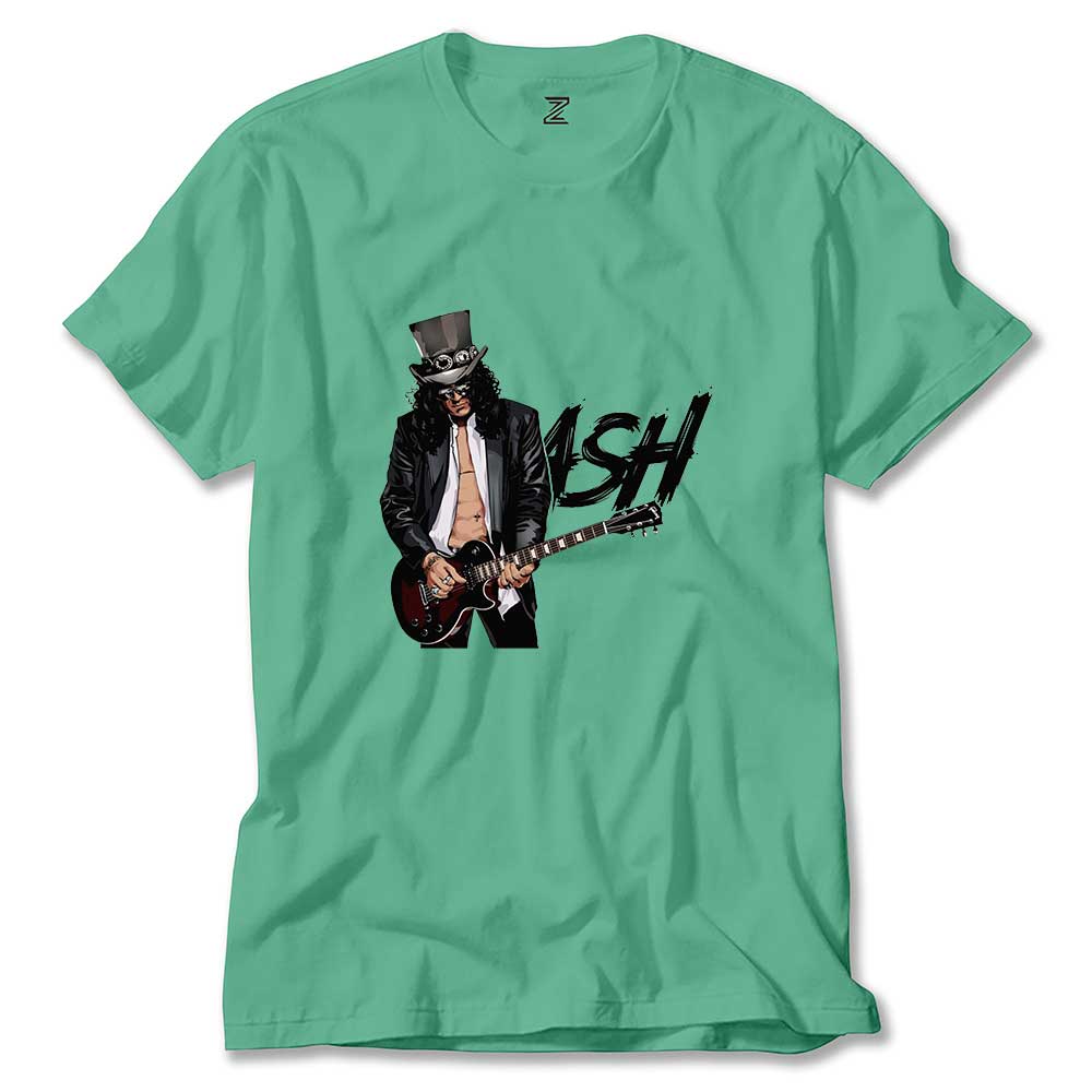 Slash Siluet Logo Renkli Tişört