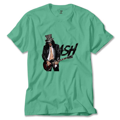 Slash Siluet Logo Renkli Tişört