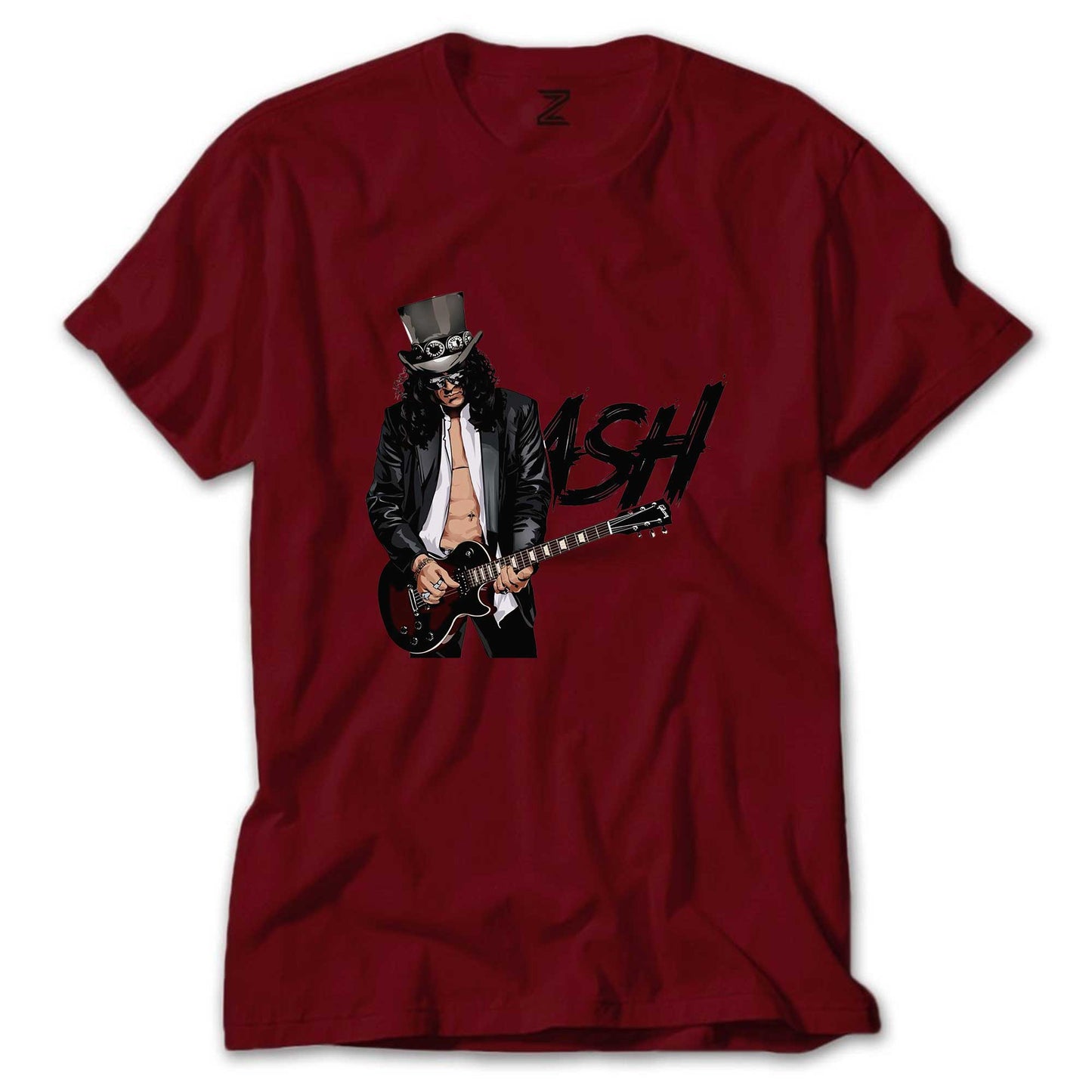 Slash Siluet Logo Renkli Tişört