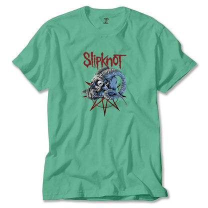 Slipknot Ram Head Renkli Tişört