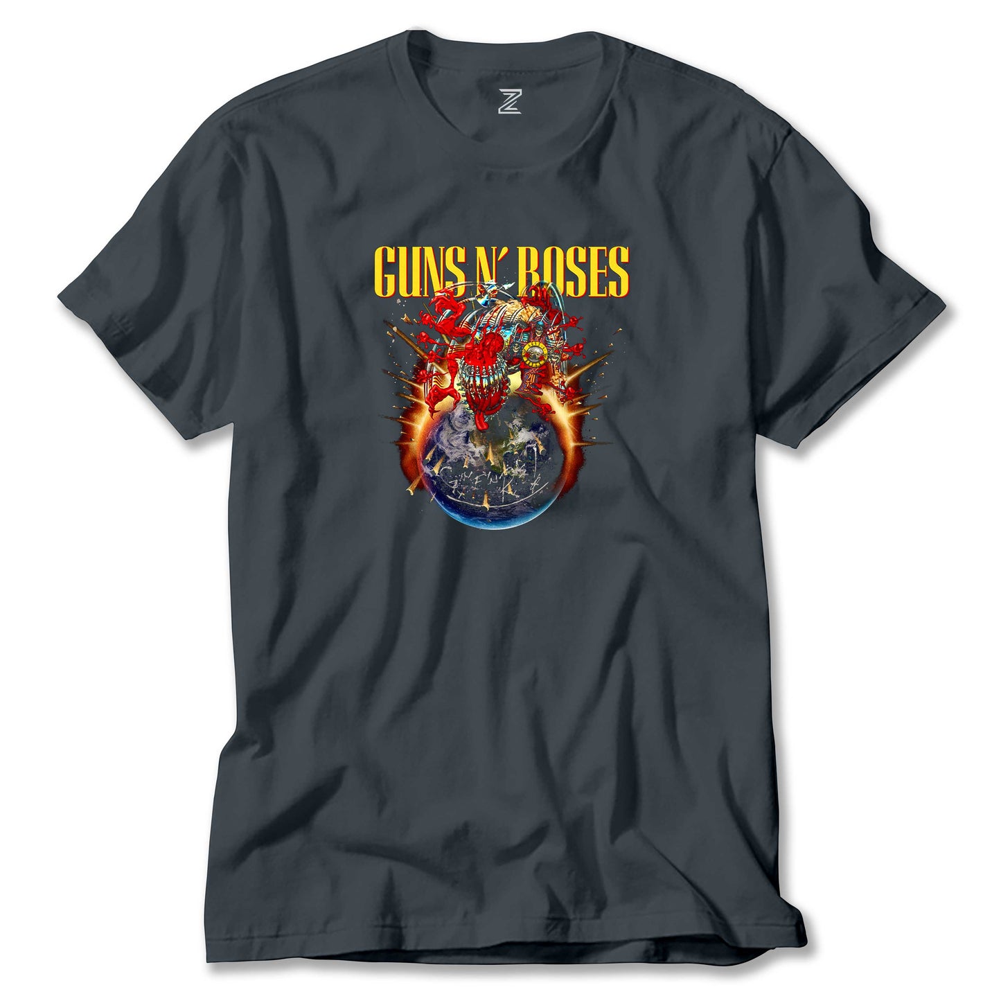 Guns N Roses 2025 Tour Renkli Tişört