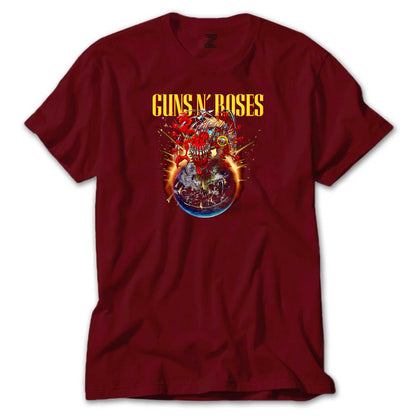 Guns N Roses 2025 Tour Renkli Tişört