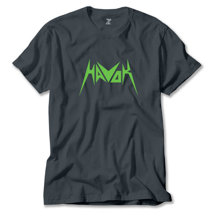 Havok Green Logo Renkli Tişört