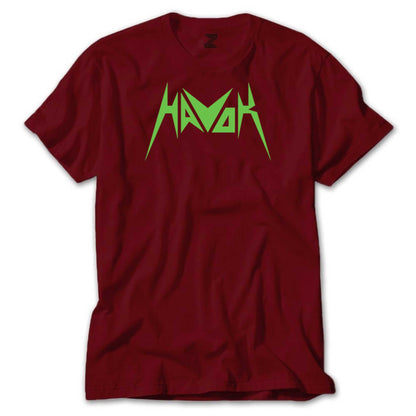 Havok Green Logo Renkli Tişört