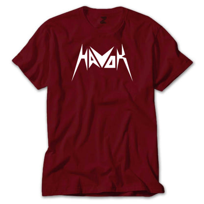 Havok Logo Text Renkli Tişört