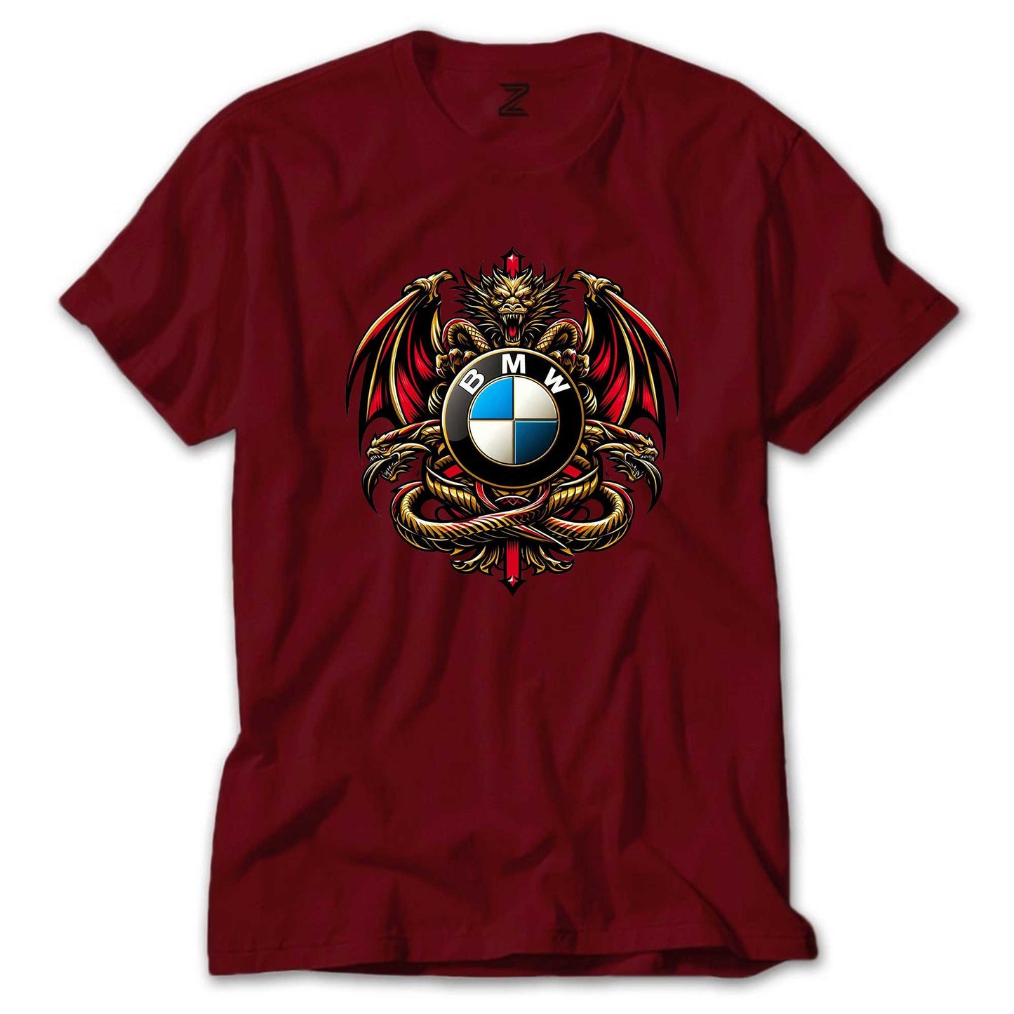 Bmw Logo Ejderha Renkli Tişört