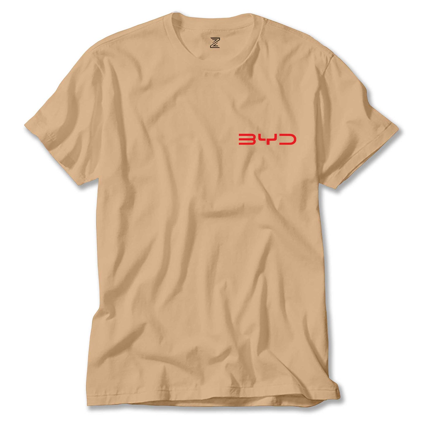 BYD Logo Text Red Renkli Tişört