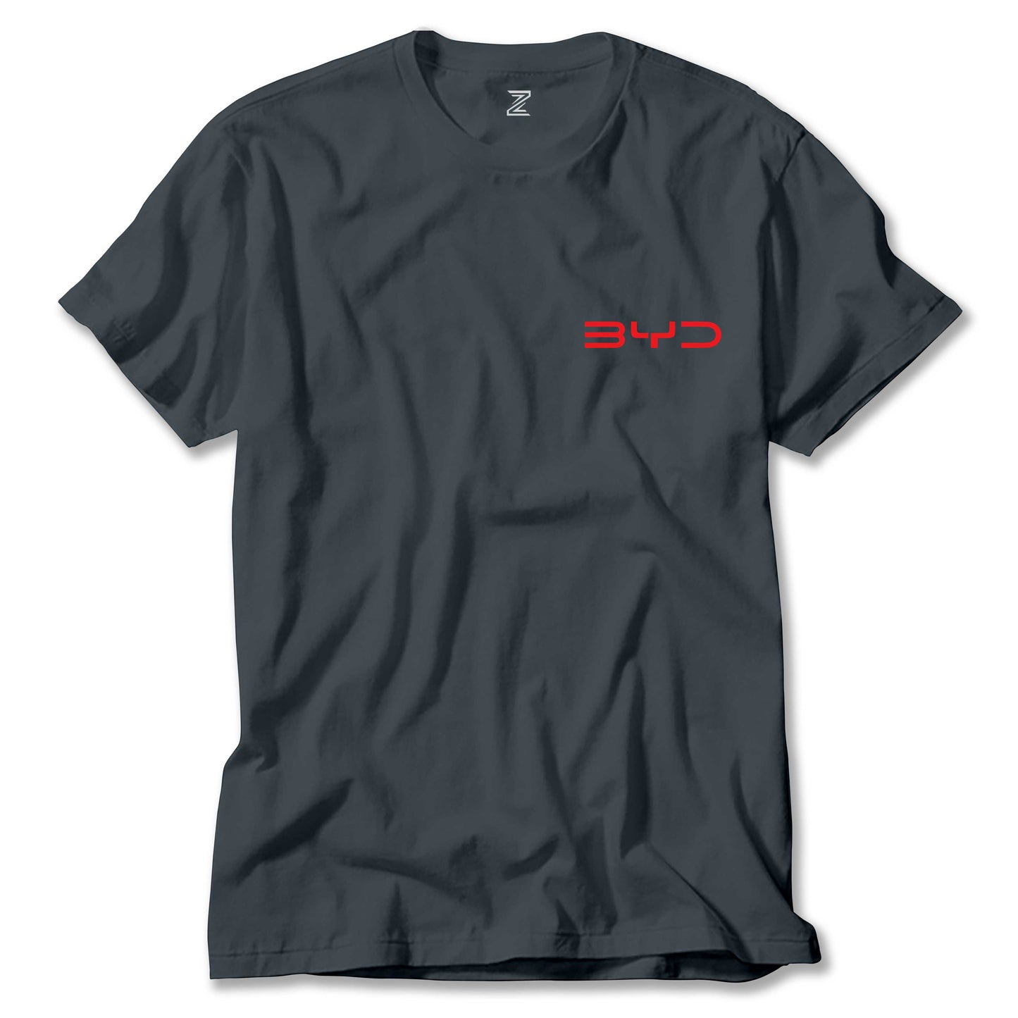 BYD Logo Text Red Renkli Tişört