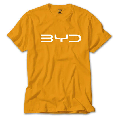 BYD Logo White Renkli Tişört
