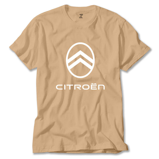 Citroen Text Logo Renkli Tişört