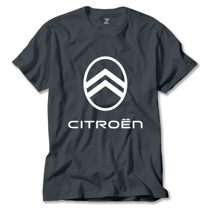 Citroen Text Logo Renkli Tişört