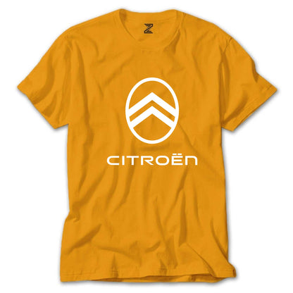 Citroen Text Logo Renkli Tişört