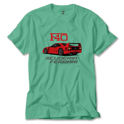 Ferrari F40 Renkli Tişört