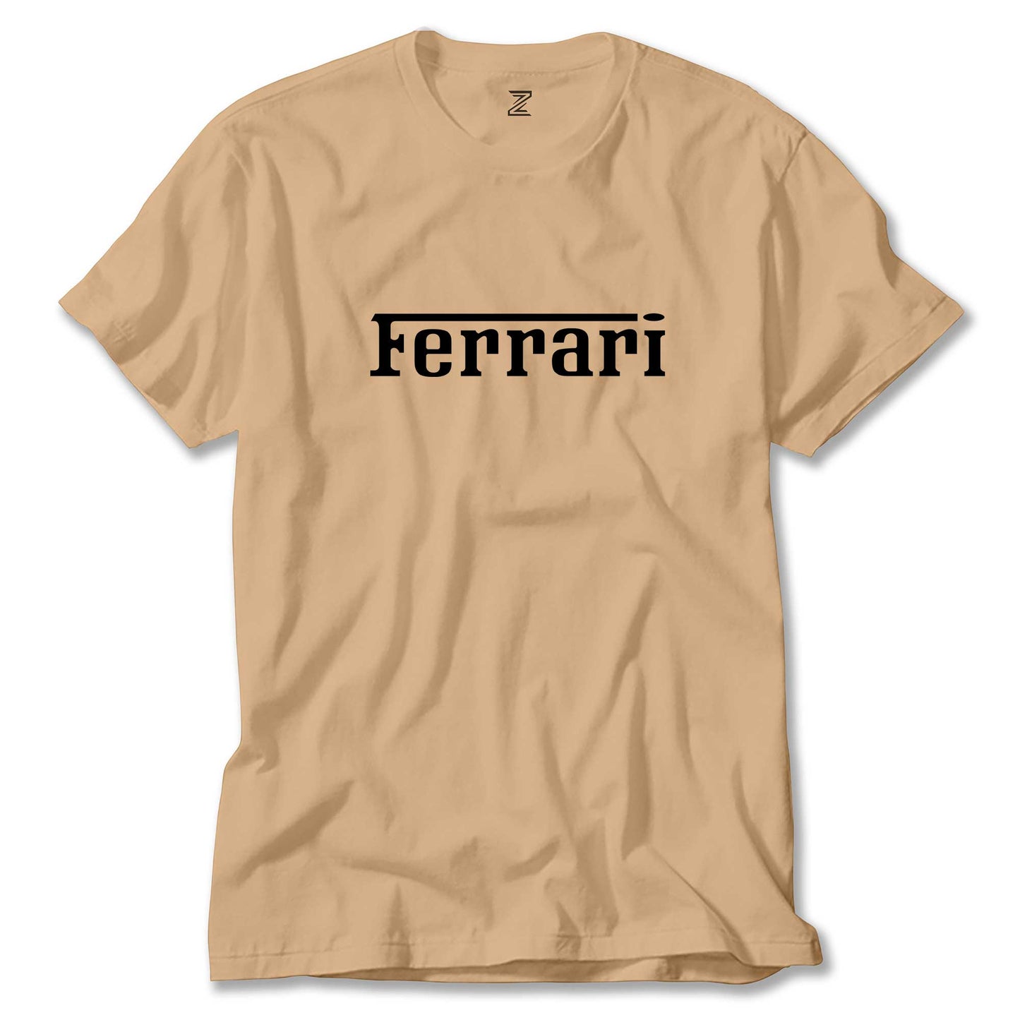 Ferrari Text Black Renkli Tişört
