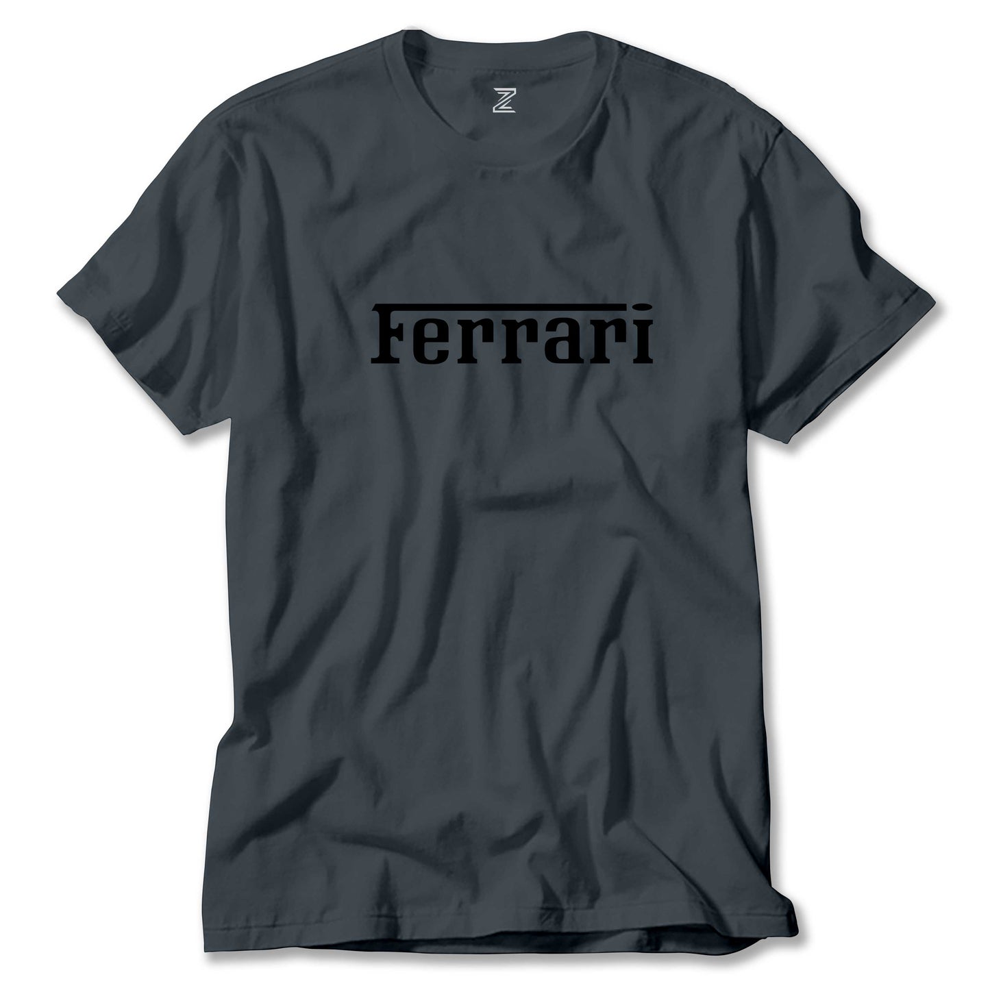 Ferrari Text Black Renkli Tişört