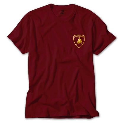 Lamborghini Gold Logo Renkli Tişört