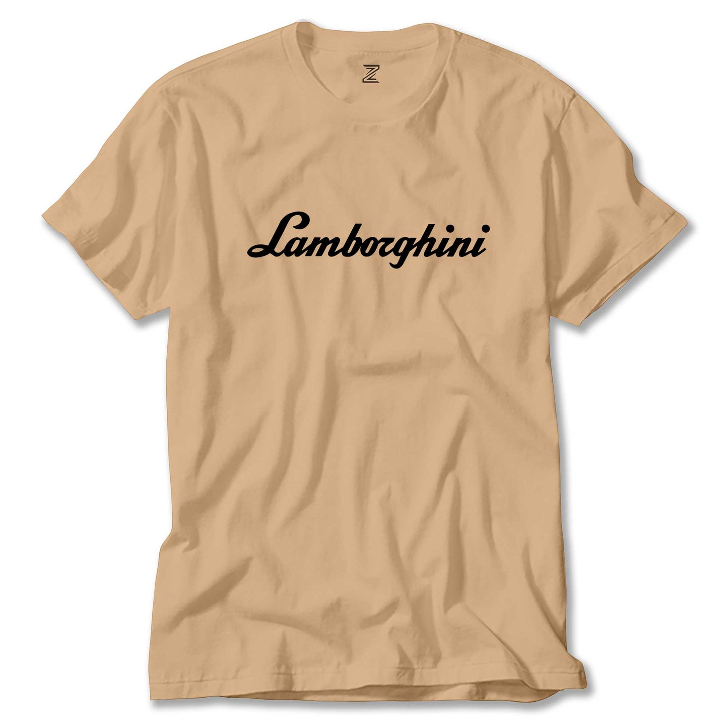 Lamborghini Text Black Renkli Tişört