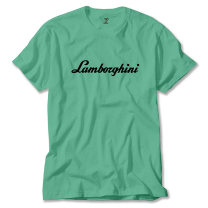 Lamborghini Text Black Renkli Tişört