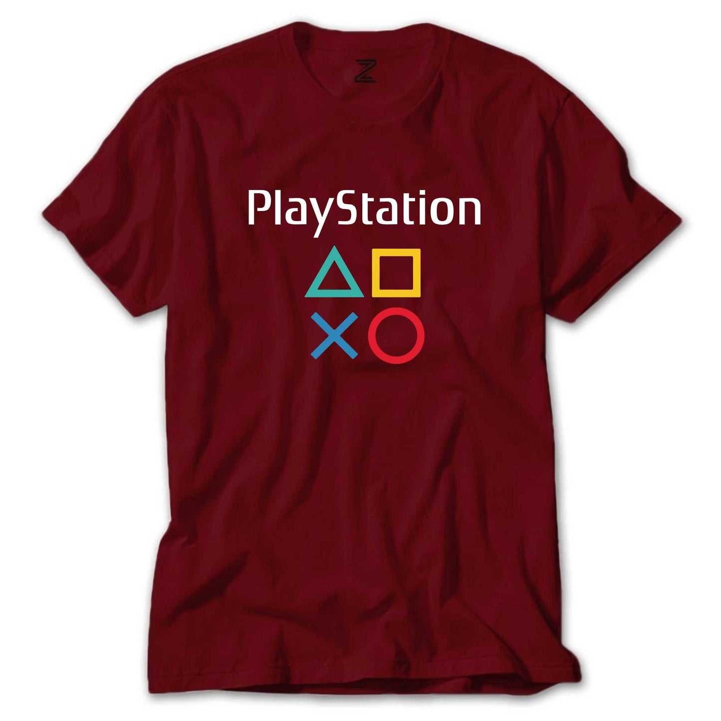 Playstation Gamepad Yazı Renkli Tişört