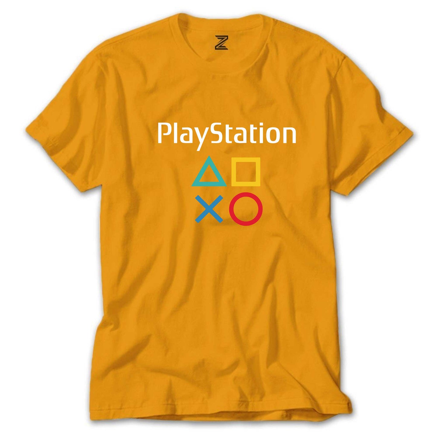 Playstation Gamepad Yazı Renkli Tişört