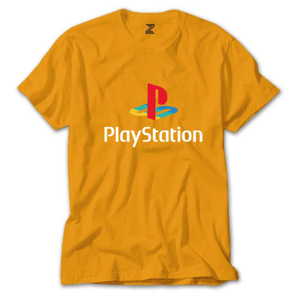 Playstation Logo White Renkli Tişört