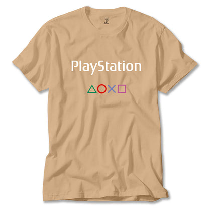 Playstation Text Consol Renkli Tişört