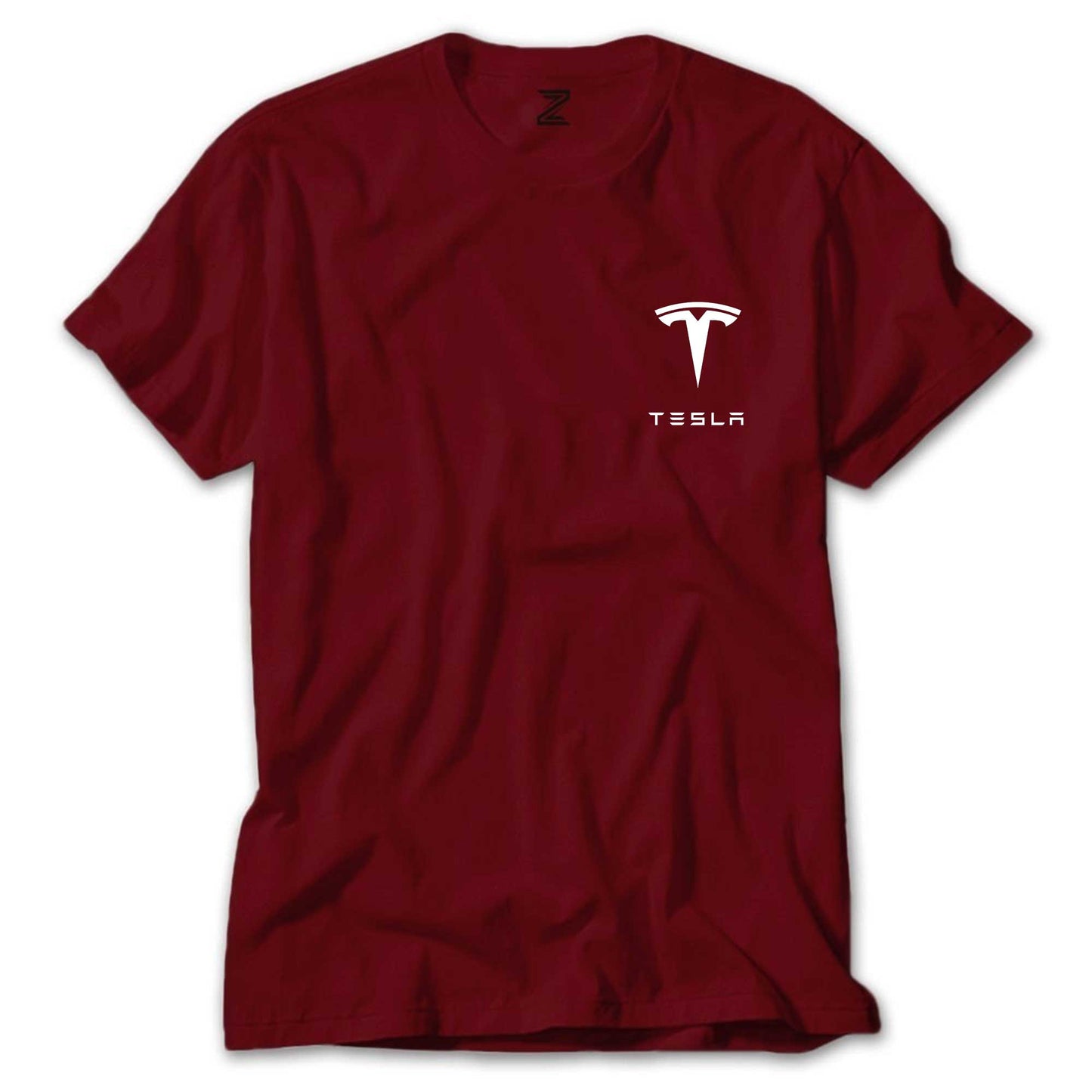 Tesla Logo Text Renkli Tişört