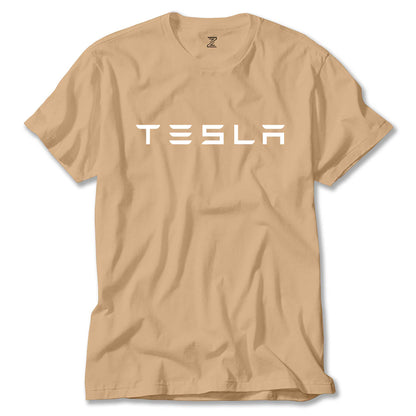 Tesla Text Renkli Tişört