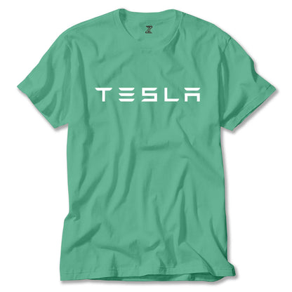Tesla Text Renkli Tişört