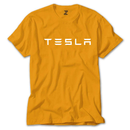 Tesla Text Renkli Tişört