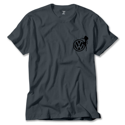 Volkswagen Woman Logo Renkli Tişört