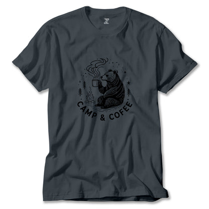 Camp Coffe Bear Renkli Tişört