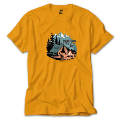 Camp Is My Life Renkli Tişört