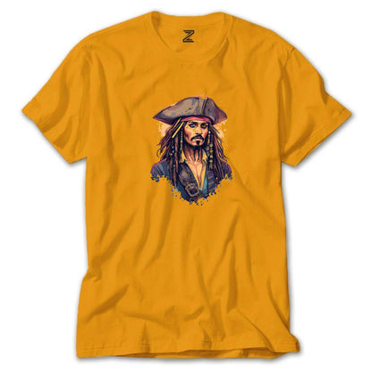 Kaptan Jack Jeperow Renkli Tişört