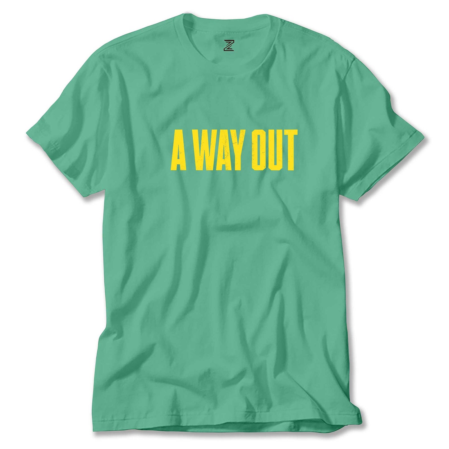 A Way Out Text Renkli Tişört