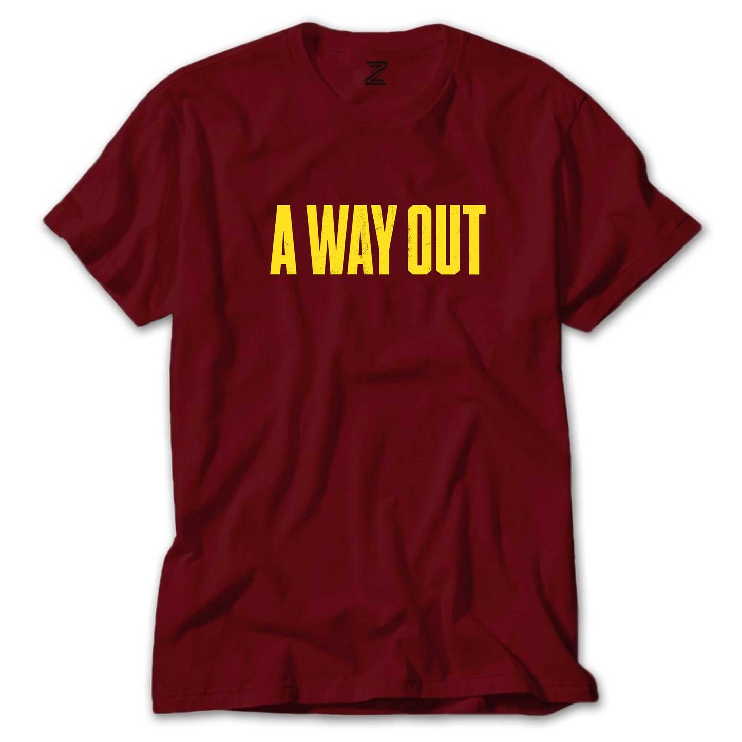 A Way Out Text Renkli Tişört