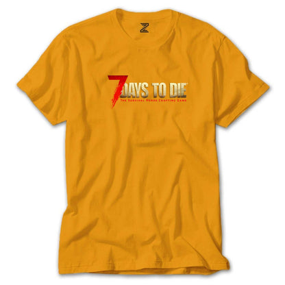 7 Days To Die Logo Renkli Tişört
