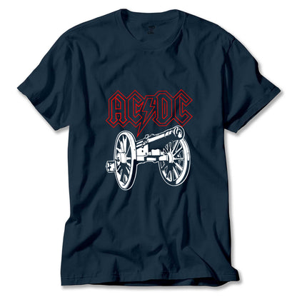 Ac Dc About Rock Cannon Renkli Tişört