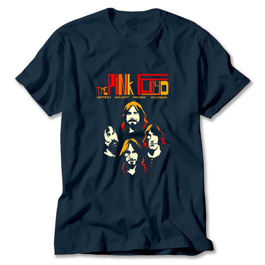 Pink Floyd Grup Silüet Renkli Tişört